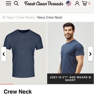 Fresh Clean Threads Crew Neck Shirt